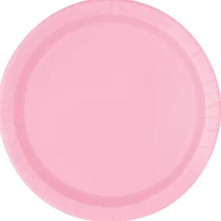 Paptallerkner - Pastel Lyserøde, 17.1 cm