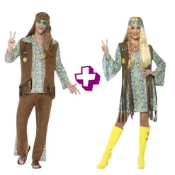 Par-tilbud! Matchende Hippie Kostumer