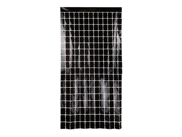 Party Gardin Kvadrat, Sort, 100 X 200 cm