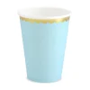 Pastel Blå Papkrus m/Guld Kant