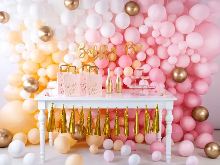 Pastel Light Peach Latexballon, 12 cm