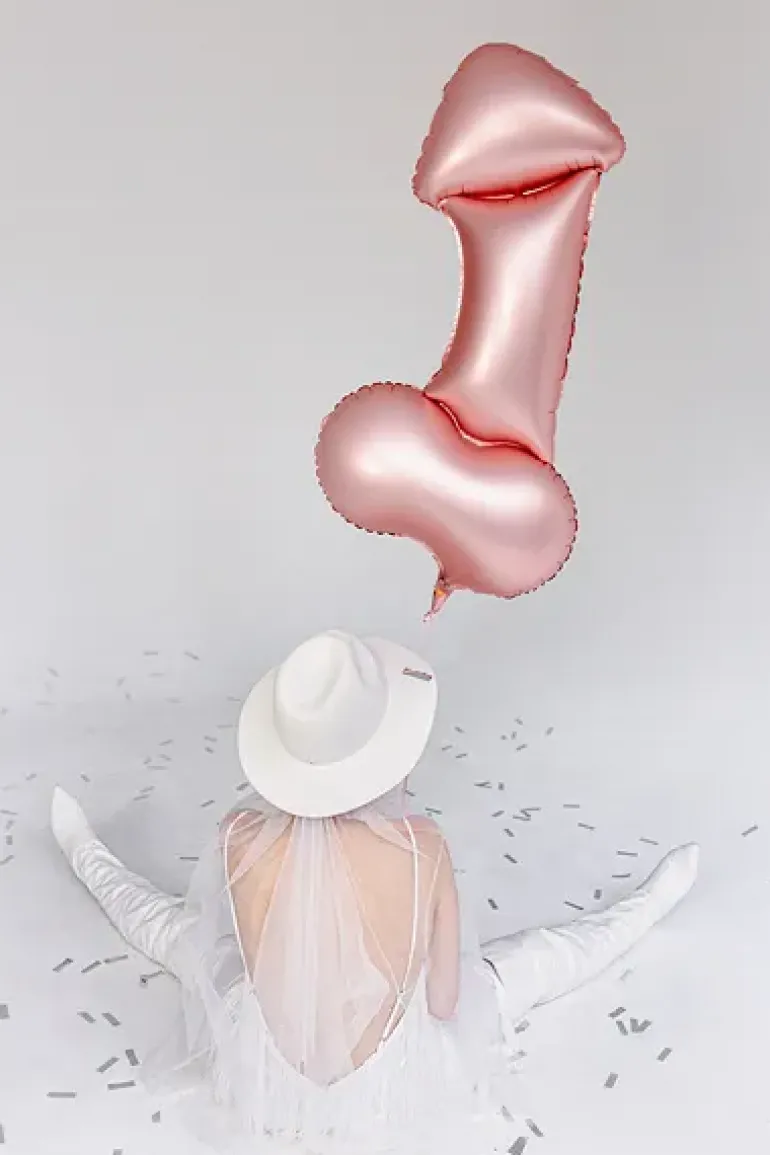 Penis Ballon Rosegold - Polterabend