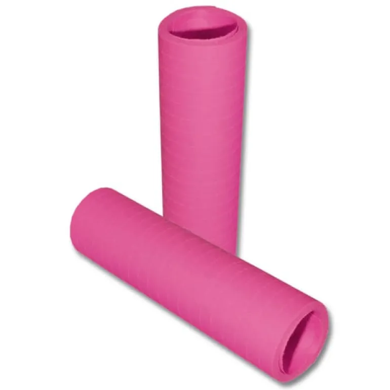 Pink Gennemfarvet Papir Serpentiner