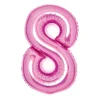 Pink Mid-Size Shape Folieballon (66cm), 8 Tal