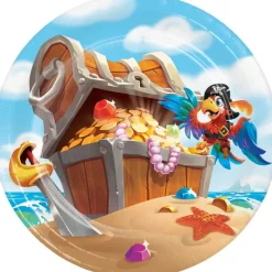 Pirate Treasure - Kagetallerkner, 8 stk.