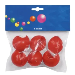 Plastik Klovnenæser - 6 stk.