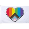 Progressive Pride XXL Stofflag, 2 x 3 meter