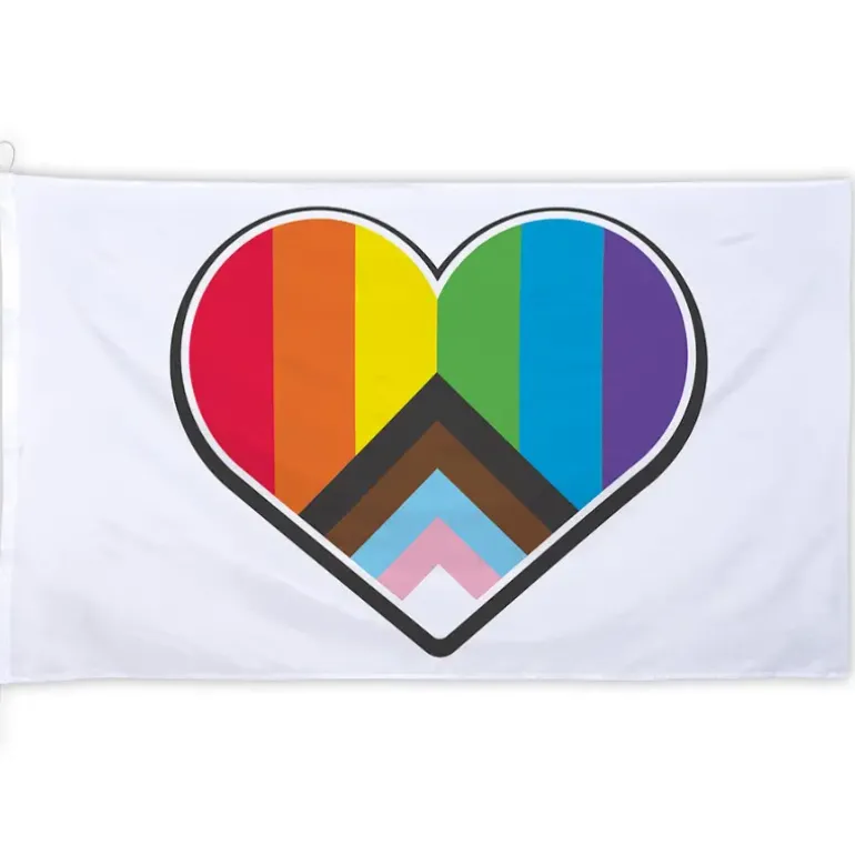 Progressive Pride XXL Stofflag, 2 x 3 meter