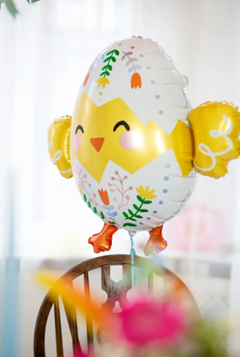 Påskekylling Shape Folieballon, 57 x 53 cm