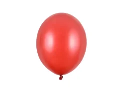 Rød Ballon Metallisk, 23 cm