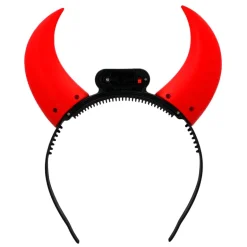 Røde Djævlehorn med Lys