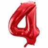 Rød Tal Ballon 86 cm - 4