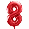 Rød Tal Ballon 86 cm - 8