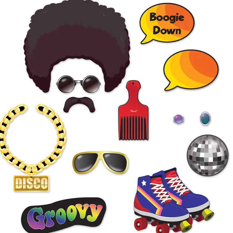 Retro 70s Cutouts - Sjove Foto Props