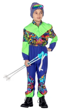 Retro Skidragt Grøn/Blå
