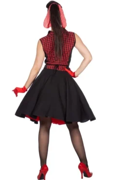 Rockabilly Rizzo Kostume m/Skjorte & Nederdel