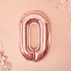 Rosegold Bogstav Ballon 35 cm - O