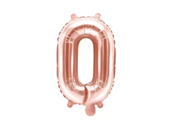 Rosegold Bogstav Ballon 35 cm - O