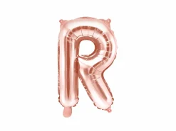 Rosegold Bogstav Ballon 35 cm - R