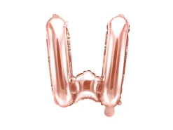 Rosegold Bogstav Ballon 35 cm - W