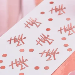 Rosegold "Hello 21" Bordkonfetti, 13g