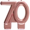 Rosegold Kagelys - Fødselsdagslys 70 År