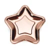 Rosegold Stjerne Paptallerkner
