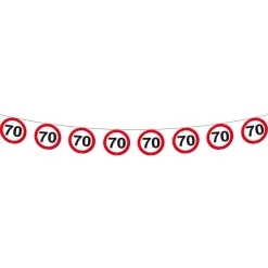 70 Års Trafikskilt Guirlande