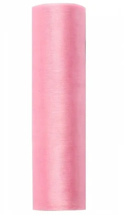 Rulle med baby lyserødt organza 0.16 x 9m