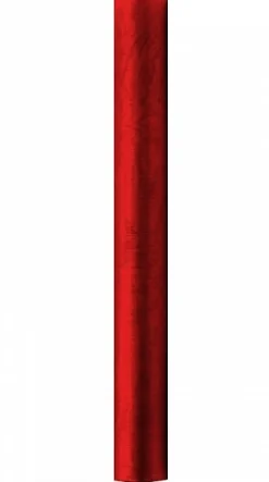 Rulle med rødt organza 0.36 x 9m