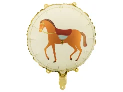 Rund Folie Ballon Hest, 45 cm