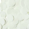 Rund Hvid Konfetti 1 cm, 14gr