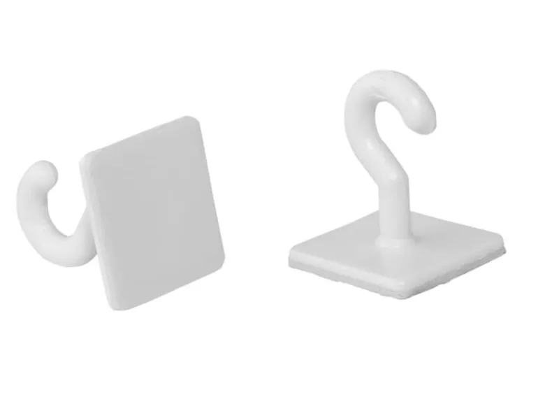 Selvklæbende Kroge 2x2 cm, Pakke m/20 stk.