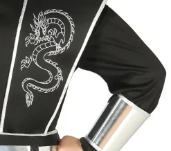 Silver Shaddow Ninja Kriger - Kostume Til Drenge (5 - 12 år)