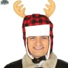 Skotskternet Hat m/Rensdyr Horn