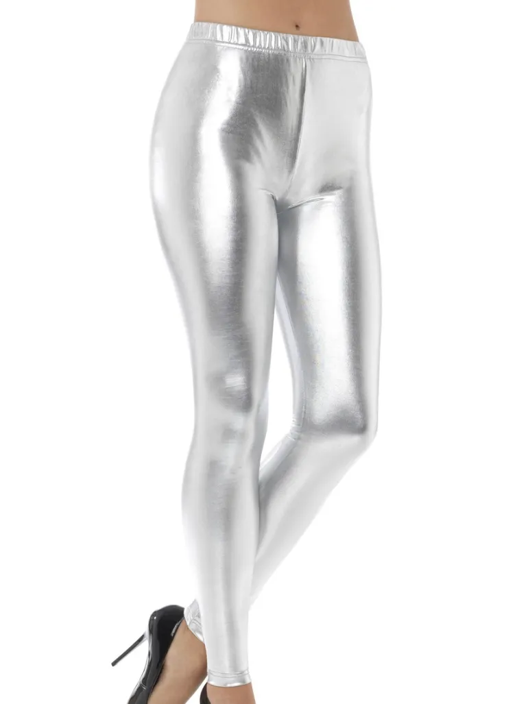 Sølv Disco Leggings