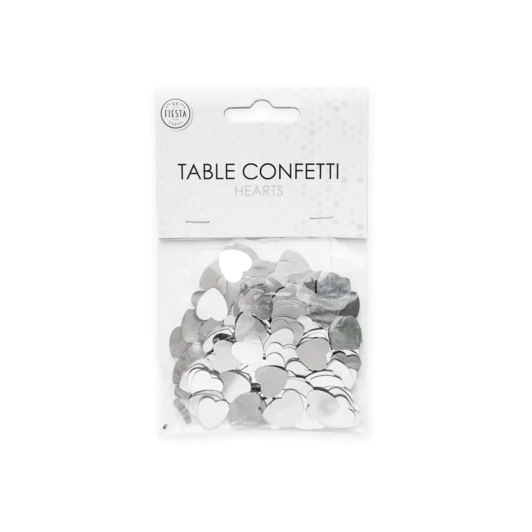 Sølv Hjerte Konfetti, 14gr