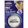 Sølv Metallic Cake Ansigtsmaling - Vegan Make-up