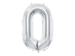 Sølv Tal Ballon 86 cm - 0