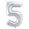 Sølv Tal Ballon 86 cm - 5