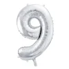 Sølv Tal Ballon 86 cm - 9