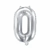 Sølv Tal Ballon 35 cm - 0