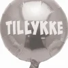 Sølv Tillykke Folie Ballon