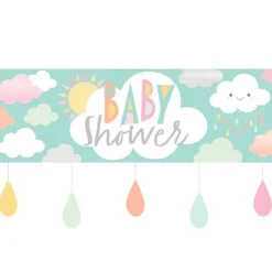 Smilende Sky Babyshower Banner, 50x152 cm