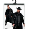 Sort cowboy frakke XL
