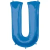 Stor Blå Folie Ballon - Bogstav ''U''