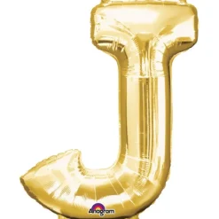 Stor Guld Folie Ballon - Bogstav ''J''