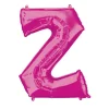 Stor Pink Folie Ballon - Bogstav ''Z''