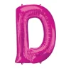 Stor Pink Folie Ballon - Bogstav ''D''