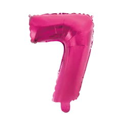 Stor Pink Folie Tal Ballon (88cm.) - 7 Tal
